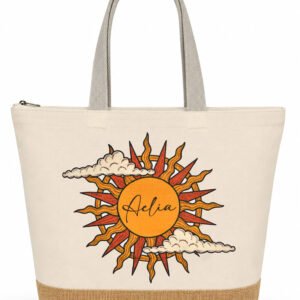 Aelia Vintage Sun Jute Base Beach Bag